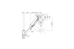 Equip Wandhalterung 17-32/1TFT 360°GF 1Gelenk 9Kg sw lite Retail