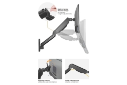 Equip Wandhalterung 17-32/1TFT 360°GF 1Gelenk 9Kg sw lite Retail