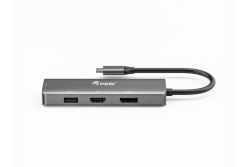 Equip Adapter USB-C->HDMI/DP/VGA/USB2.0 4K/ 60Hz 0.15m...