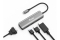 Equip Adapter USB-C->HDMI/DP/VGA/USB2.0 4K/ 60Hz 0.15m Alu.