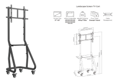 Equip Bodenstandhalter 37-80/1TFT 80kg Heavy-Duty gr lite Retail
