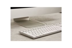 CHERRY KC6000C SLIM FOR MAC Tastatur Wired DE weiß/silber