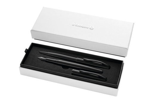 Pelikan Füller&Kugelschreiber Jazz Noble Elegance Carbon Sw Geschenkbox