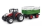 Amewi RC Traktor mit Viehtransporter LiIon 500mAh weiß/6+