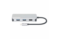MANHATTAN USB-C 8-in-1 Dockingstation HDMI RJ45 3xUSB-A