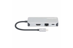 MANHATTAN USB-C 8-in-1 Dockingstation HDMI RJ45 3xUSB-A