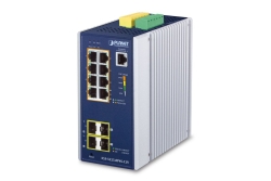 PLANET Industrial 8-Port GE PoE + 2*1G SFP + 2*2,5G SFP