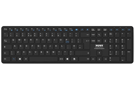 Port Tastatur kabellos Bluetooth QWERTZ Office