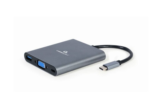 gembird USB Typ-C 6-in-1 Kombi Adapter spacegrau