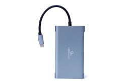 gembird USB Typ-C 7-in-1 Kombi Adapter spacegrau