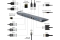 gembird USB Typ-C 9-in-1 Kombi Adapter spacegrau