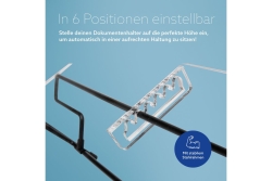R-Go Dokumentenhalter FlexRead bis A3 transparentAcryl/sch