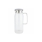 Glaskaraffe -1,5l, Edelstahldeckel, mit Griff