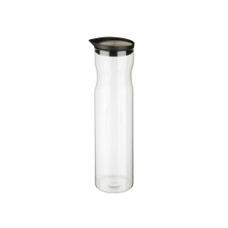 Glaskaraffe - 1,2l, Edelstahldeckel, ohne Griff