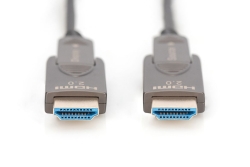 DIGITUS HDMI AOC Hybrid Glasfaserkabel 4K abnehmbar 20m schw