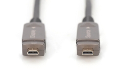 DIGITUS HDMI AOC Hybrid Glasfaserkabel 4K abnehmbar 20m schw