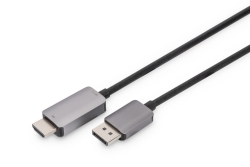 DIGITUS DisplayPort Adapterkabel DP->HDMIA St/St 8K...