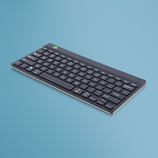 R-Go Tastatur Compact Break US-Layout kabellos schwarz