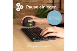 R-Go Tastatur Compact Break US-Layout kabellos schwarz