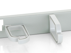 Equip 19 Kabelmanagement 5xPlastikringe Stahl 1U RAL7035