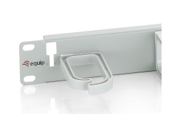 Equip 19 Kabelmanagement 5xPlastikringe Stahl 1U RAL7035
