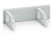 Equip 19 Kabelmanagement 5xPlastikringe Stahl 1U RAL7035
