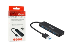 Equip 4-Port USB-A3.2-Hub->4xUSB-A 3.2 +USB-C Adapter 5Gbps