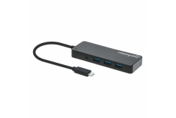 MANHATTAN 7-Port USB Hub C-Stecker A-Buchse 5Gbit/s schwar