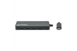 MANHATTAN 7-Port USB Hub C-Stecker A-Buchse 5Gbit/s schwar