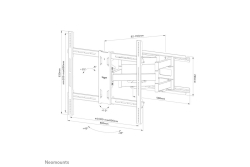 Neomounts WAH 55-110 1TFT 5Gelenke schwarz Max.125K