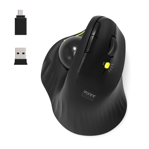 Port Maus ergonomisch Trackball kabellos Bluetooth