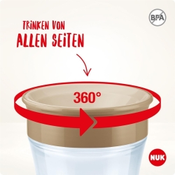 NUK Trinklernbecher Magic Cup 360°-Trinkrand 230ml blau