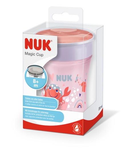 NUK Trinklernbecher Magic Cup 360°-Trinkrand 230ml rot