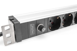 DIGITUS 8-Fach Steckdosenleiste 1HE PDU, IEC C14 St. IT