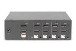 DIGITUS KVM Switch, 4-Port, Dual Display, 4K, DisplayPort