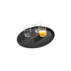 Tablett - Ø 40,5 cm, schwarz