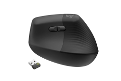 Logitech Wireless Mouse Lift right f.business Ergonomic bla