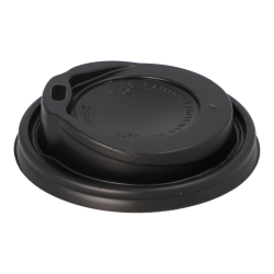 Deckel für To Go - 100 Stück, schwarz