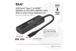 Club3D Adapter USB 3.2 Typ C > HDMI 2.1 HDR10 8K60Hz aktiv retail