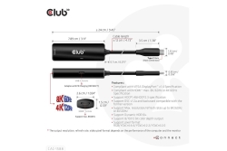 Club3D Adapter USB 3.2 Typ C > HDMI 2.1 HDR10 8K60Hz aktiv retail