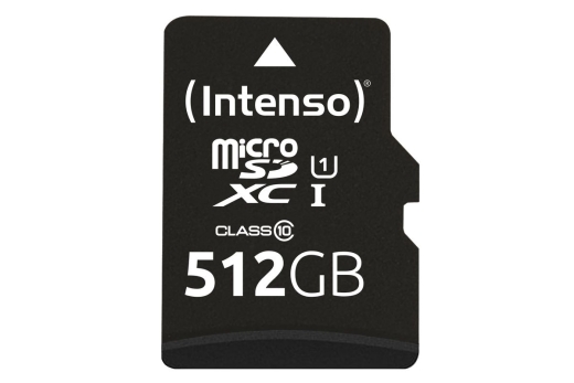 Intenso SD MicroSDXC Card 512GB UHS-I inkl. SD- Adapter retail