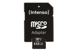 Intenso SD MicroSDXC Card 512GB UHS-I inkl. SD- Adapter retail