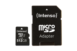 Intenso SD MicroSDXC Card 512GB UHS-I inkl. SD- Adapter retail
