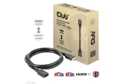 Club3D HDMI-Kabel 2.1 UHD-Verlängerungskabel 1 Meter...