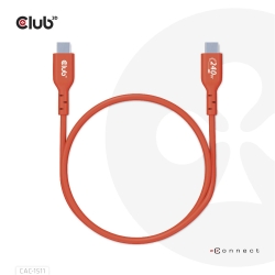 Club3D Kabel USB 2 Typ C PD 240W / 480Mb 1m St/St retail