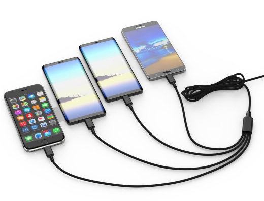 smrter Hydra ELITE 6in1 Nylon-Ladekabel Typ USB-C, black retail
