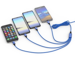 smrter Hydra ELITE 6in1 Nylon-Ladekabel Typ USB-C, navyblue retail