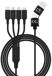 smrter Hydra ELITE 6in1 Nylon-Ladekabel Typ Lightning,...