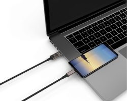 smrter SPEEDY Daten-& Ladekabel, Typ USB-C, 100cm, black retail