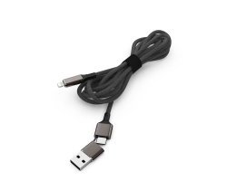 smrter SPEEDY Ladekabel, Typ Lightning, 100cm, black retail